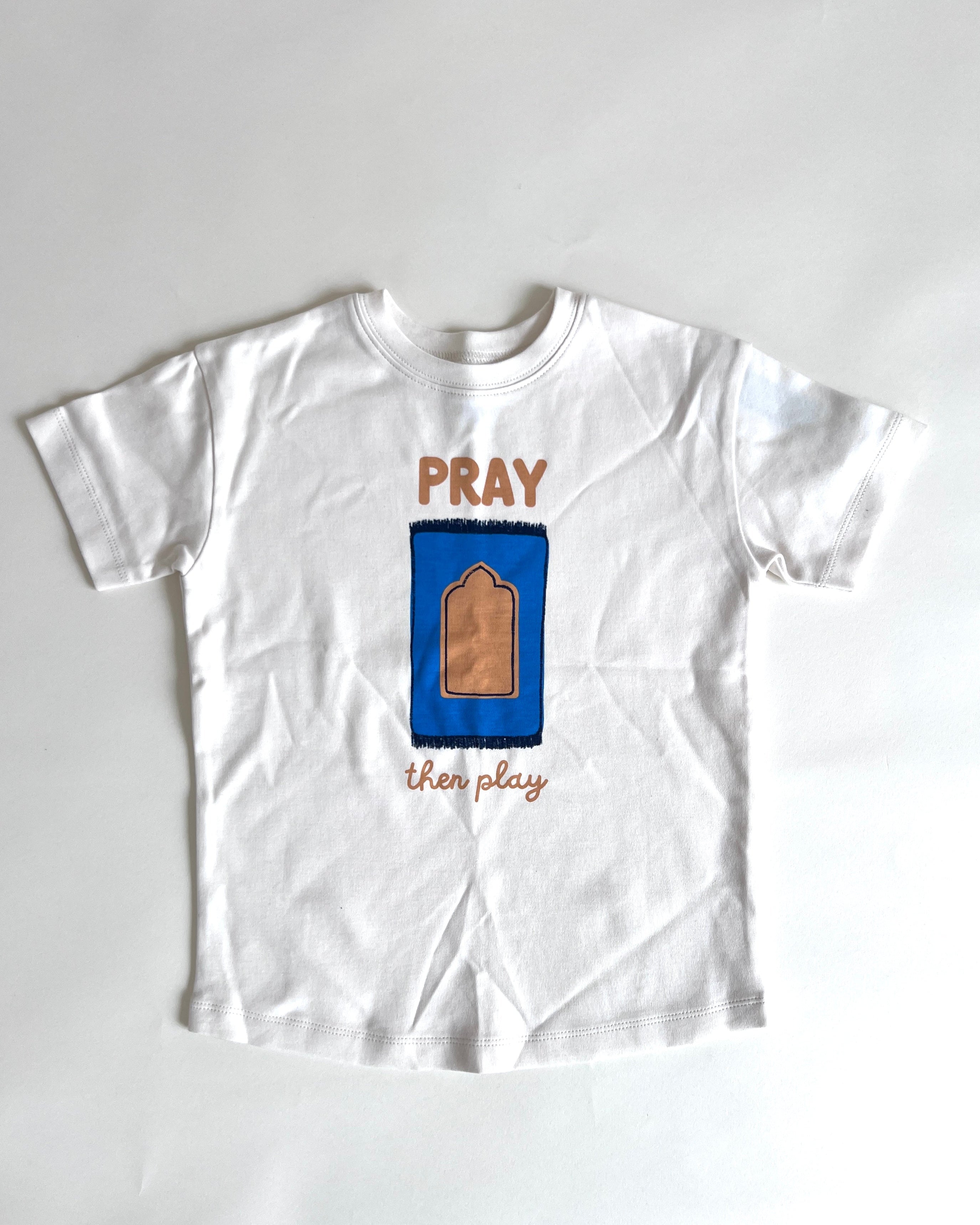 Pray then Play Short Sleeve Shirt SAMPLE - FINAL SALE