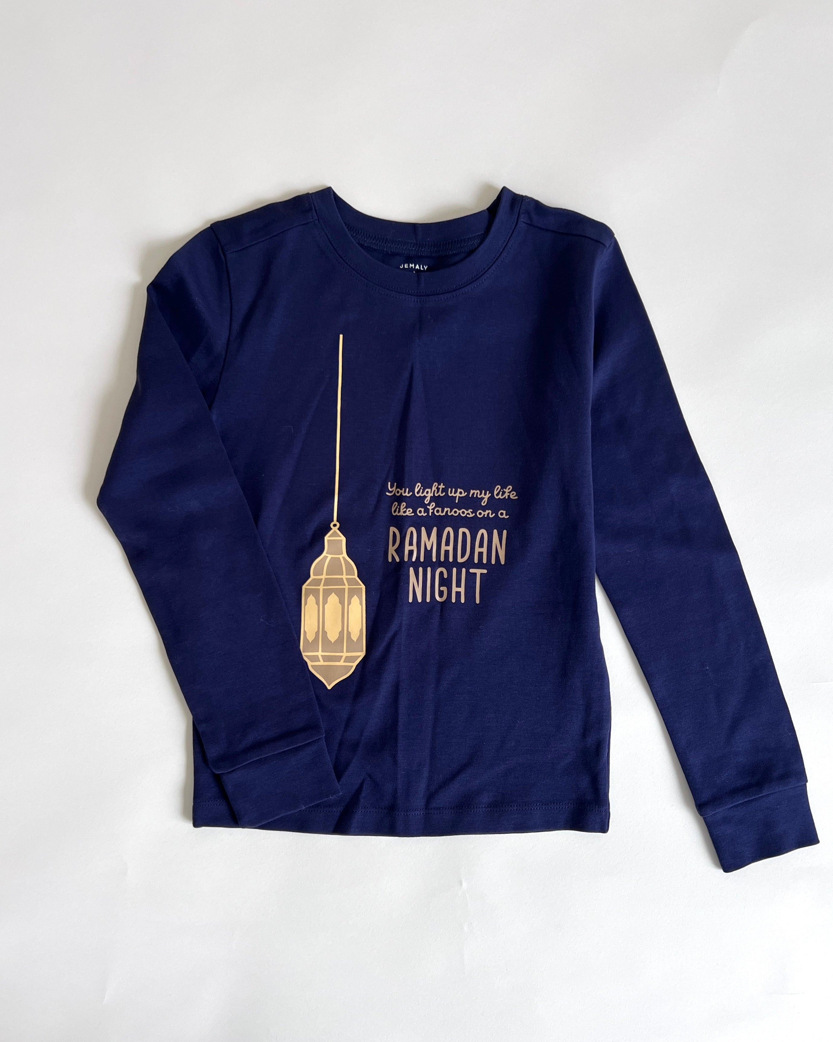 Ramadan Night Long Sleeve Pajama Top SAMPLE - FINAL SALE