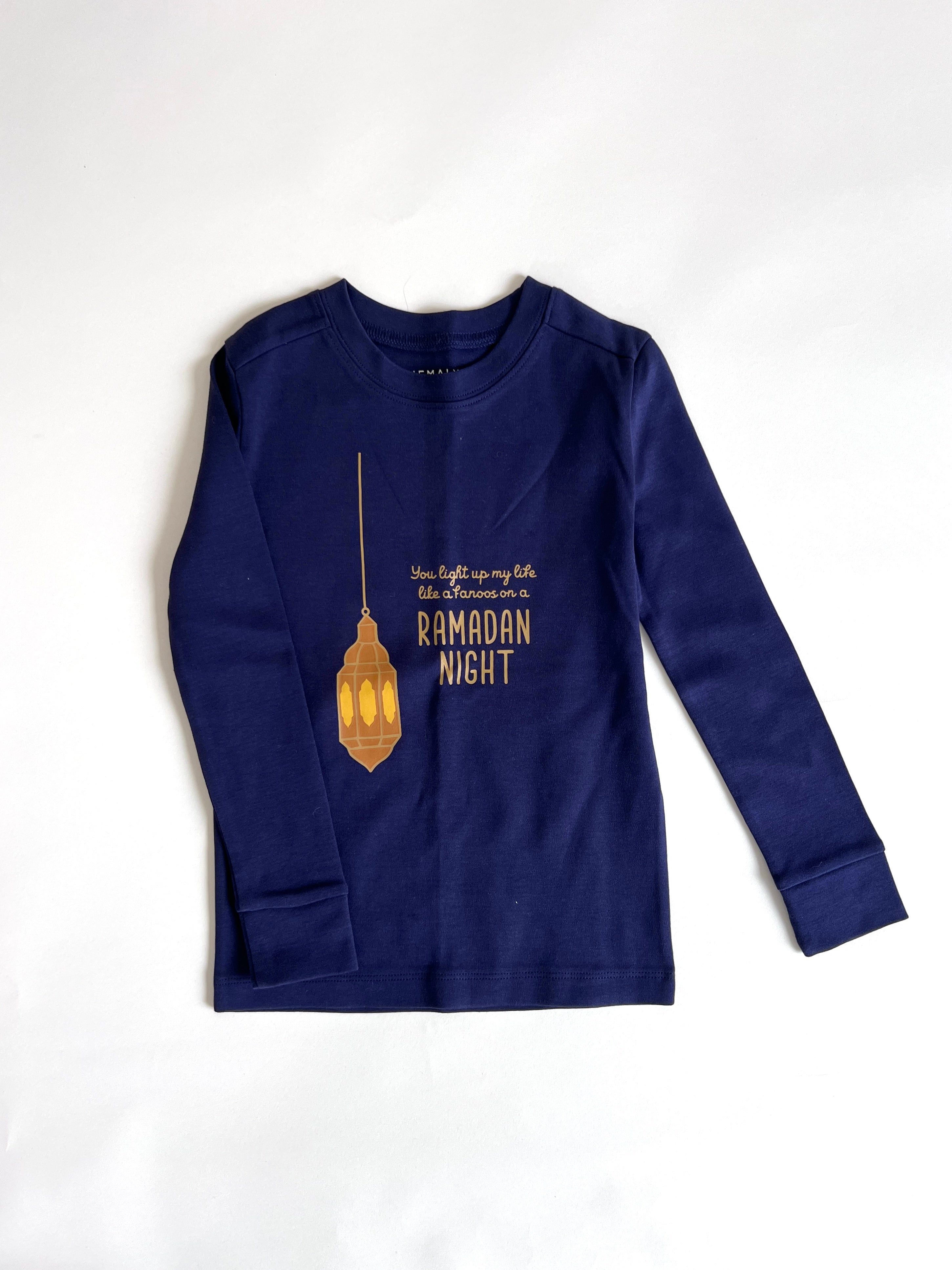 Ramadan Night Long Sleeve Pajama Top SAMPLE - FINAL SALE