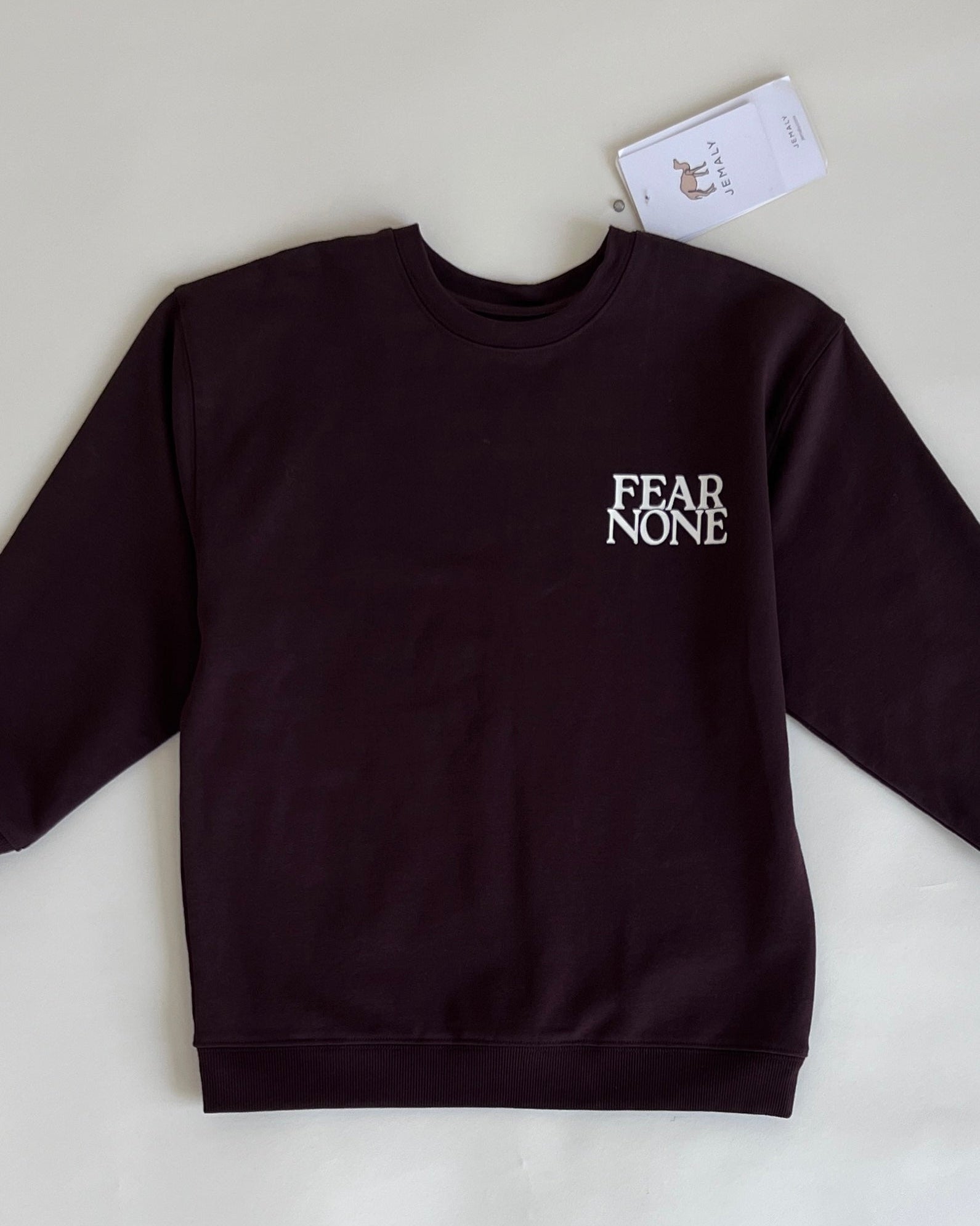 Fear None Oversized Sweatshirt SAMPLE - FINAL SALE