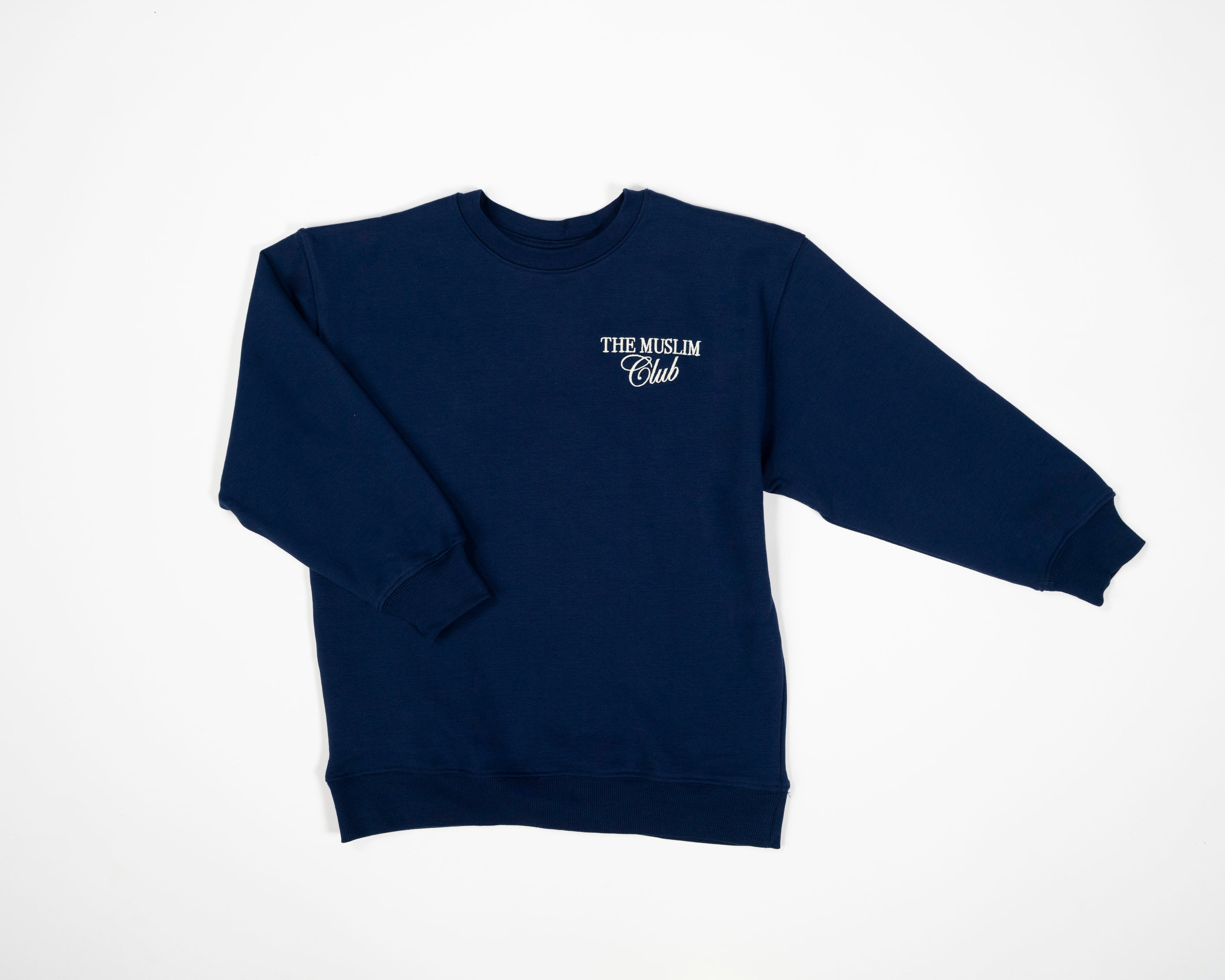 Muslim Club Embroidered Crew Neck Sweatshirt