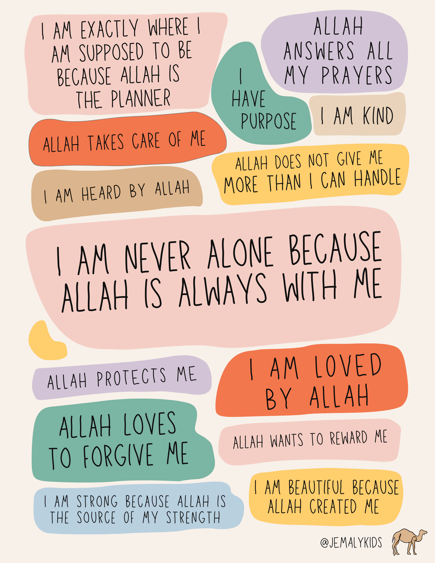 Islamic Affirmations for Kids