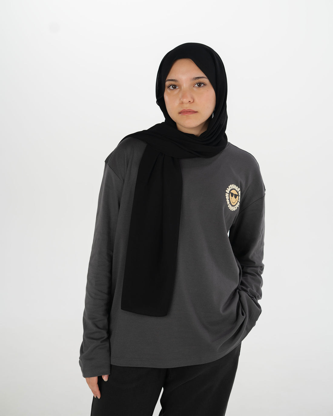 Too Blessed Oversized Long Sleeve Shirt