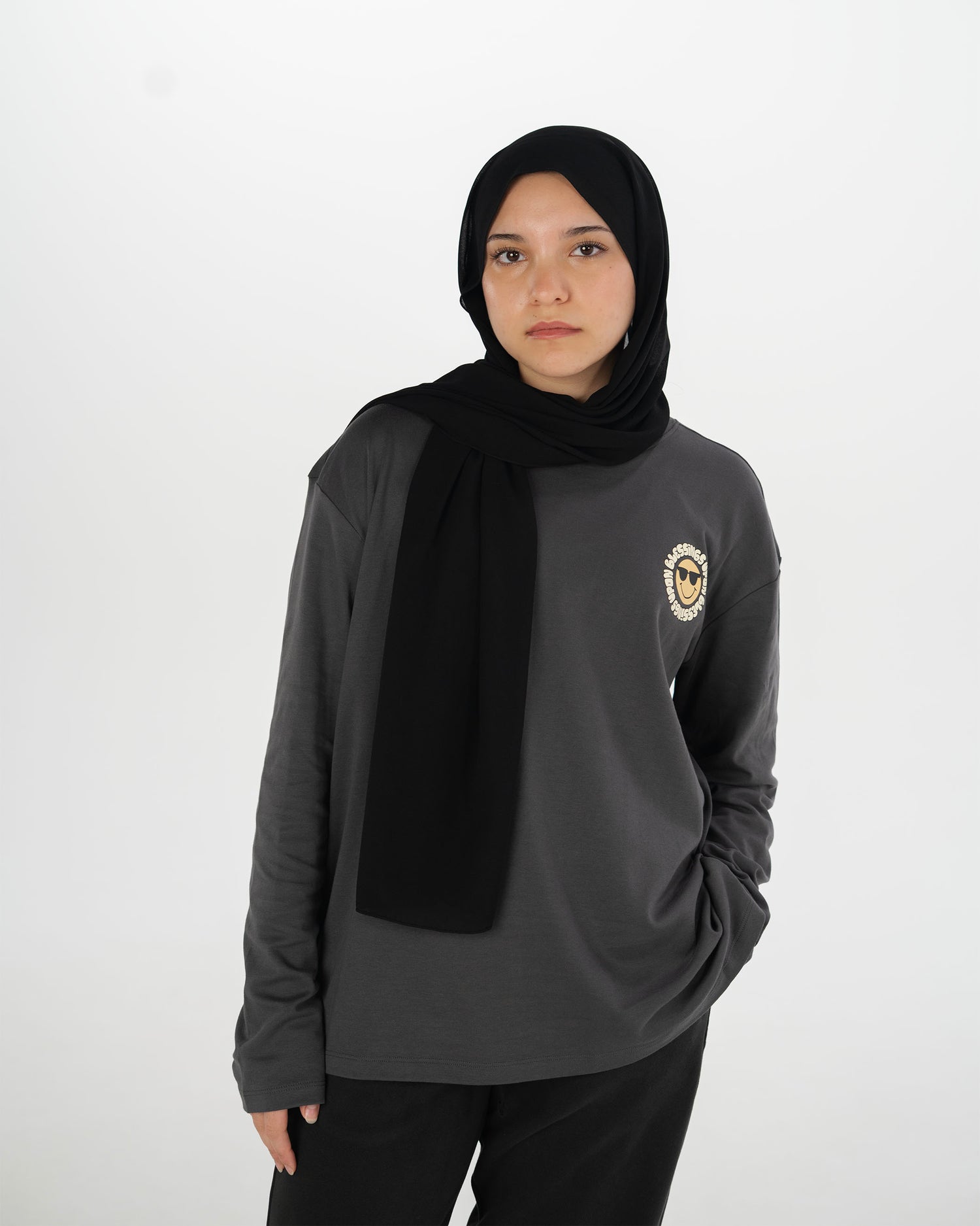 Too Blessed Oversized Long Sleeve Shirt