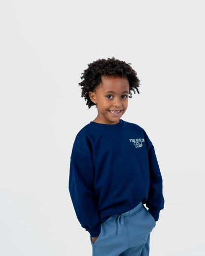 Muslim Club Embroidered Crew Neck Sweatshirt