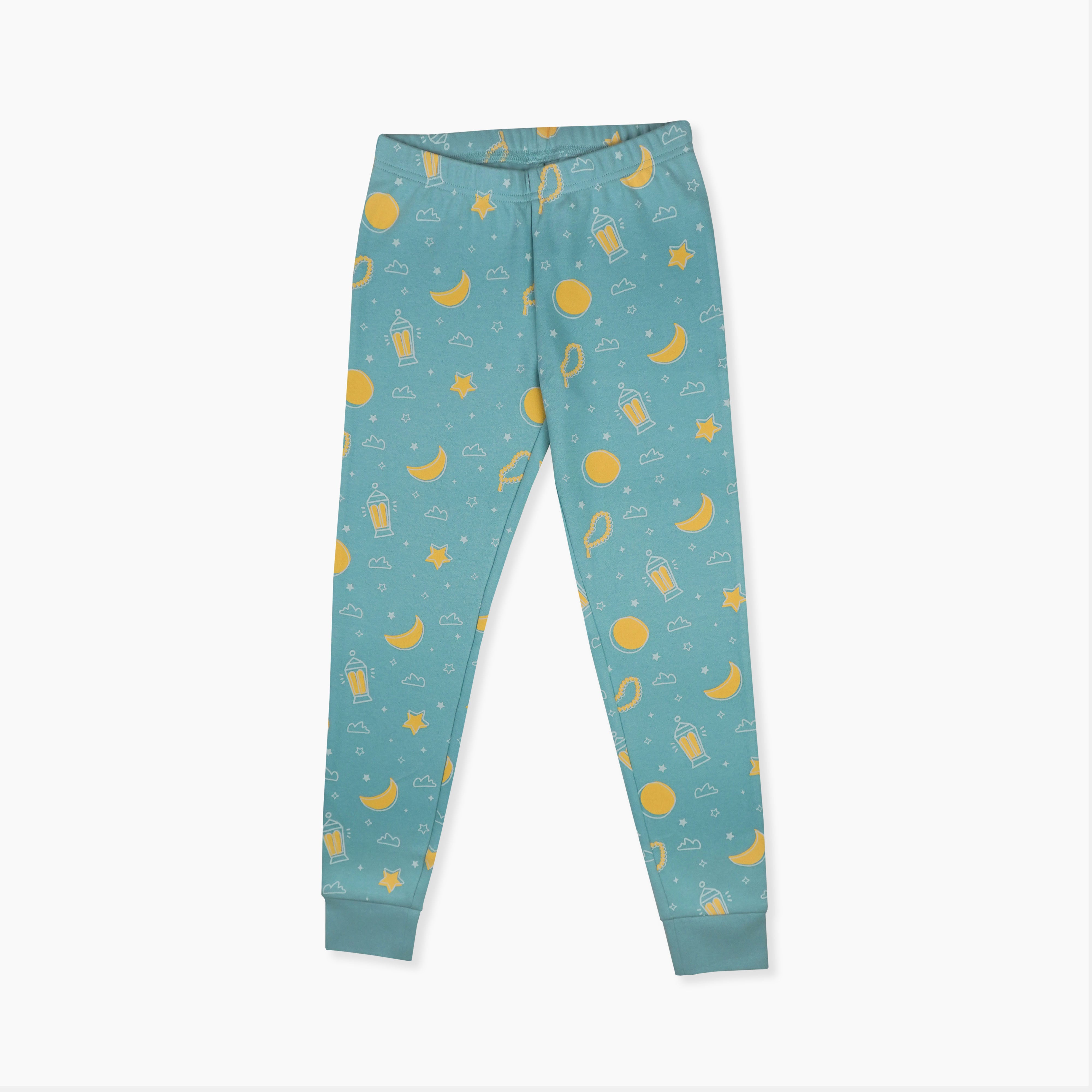 Organic cotton glow in the dark ramadan pajamas for muslim kids